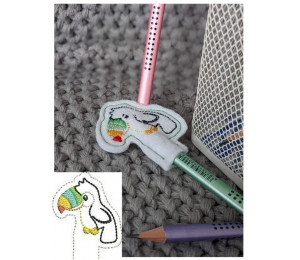 Stickdatei - ITH Stifteaufsatz Monster